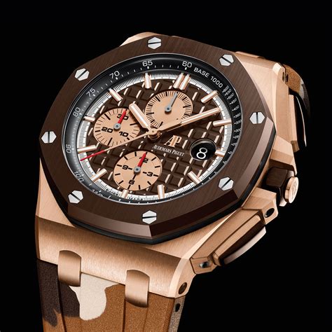 audemars piguet royal oak offshore brown leather strap|royal oak offshore strap size.